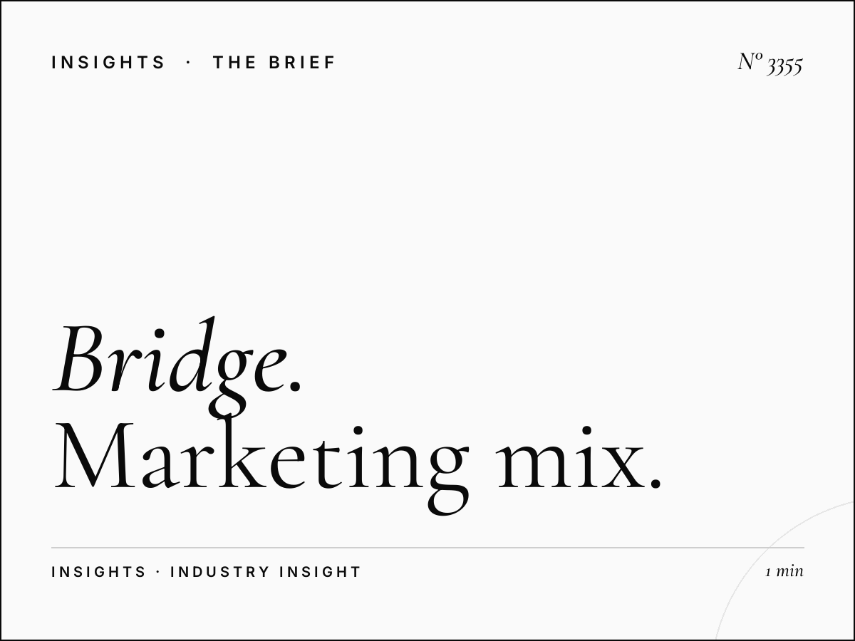 Bridge Banner Digital Integration SZR Internet City: Marketing Mix