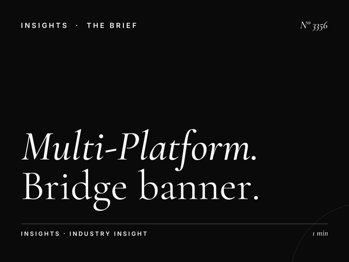 Multi-Platform SZR Internet City: Bridge Banner Campaign