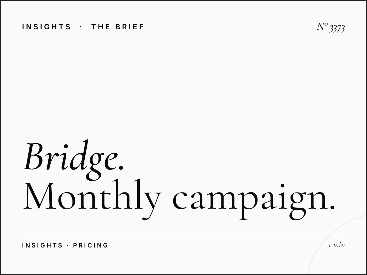 Bridge Banner Rates SZR Internet City: Monthly Campaign Pricing