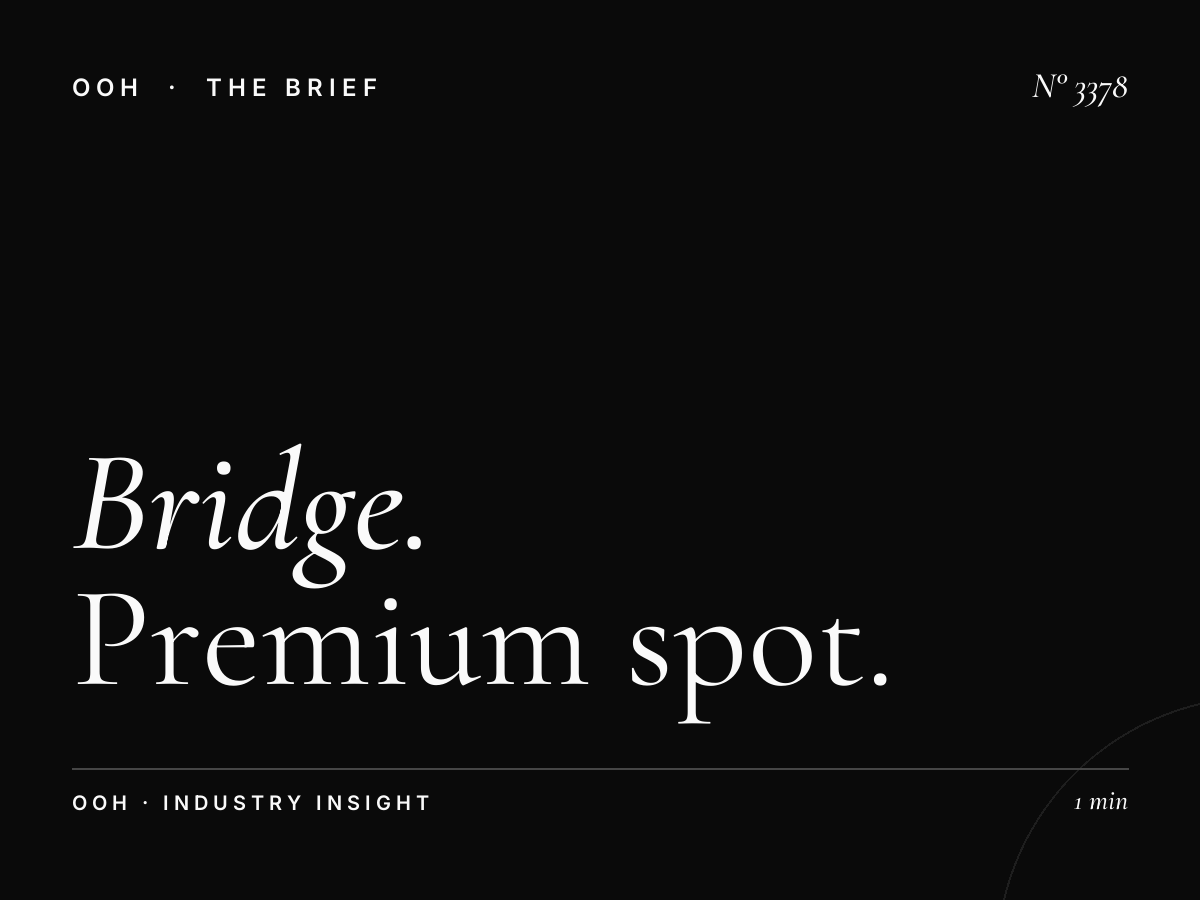 Bridge Banner Site SZR Internet City: Premium Spot for High-Impact Outdoor Advertising
