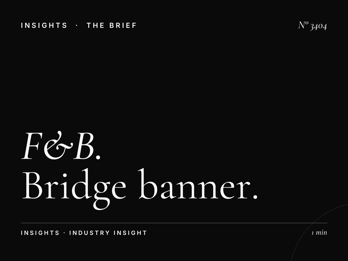 F&B Restaurants SZR Internet City: Bridge Banner Dining