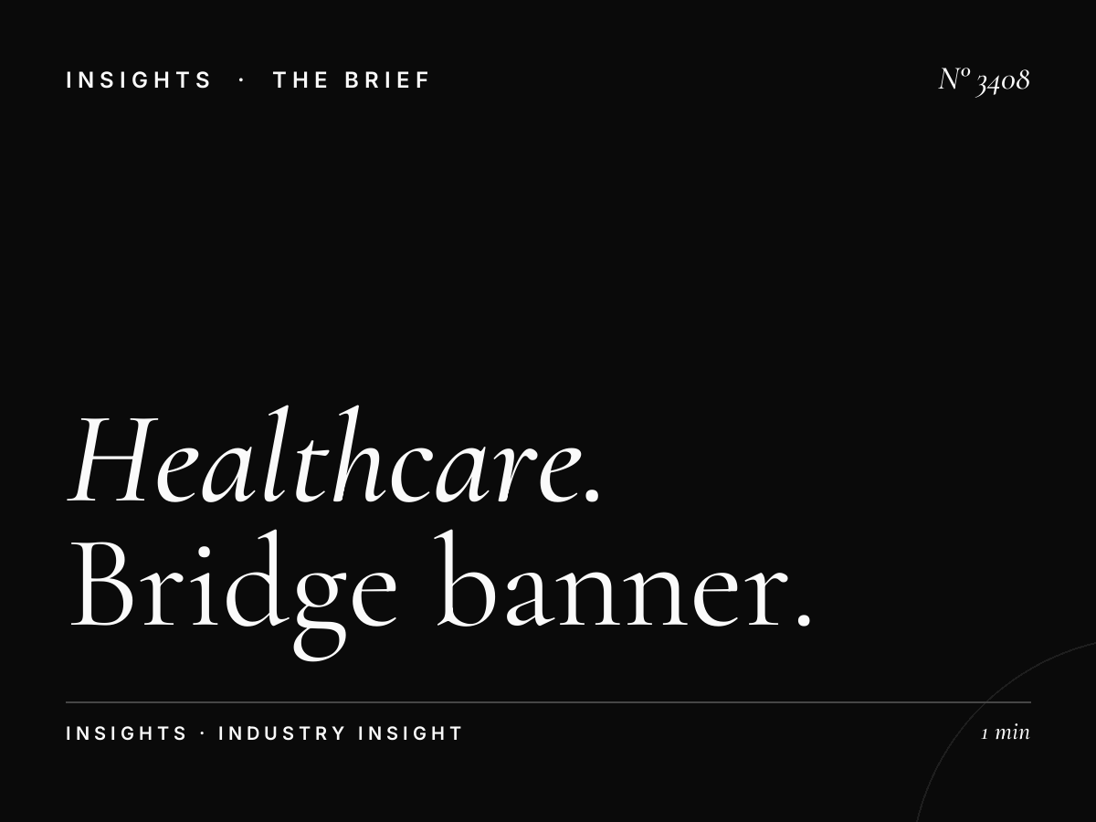 Healthcare SZR Internet City: Bridge Banner Medical Advertising Strategy