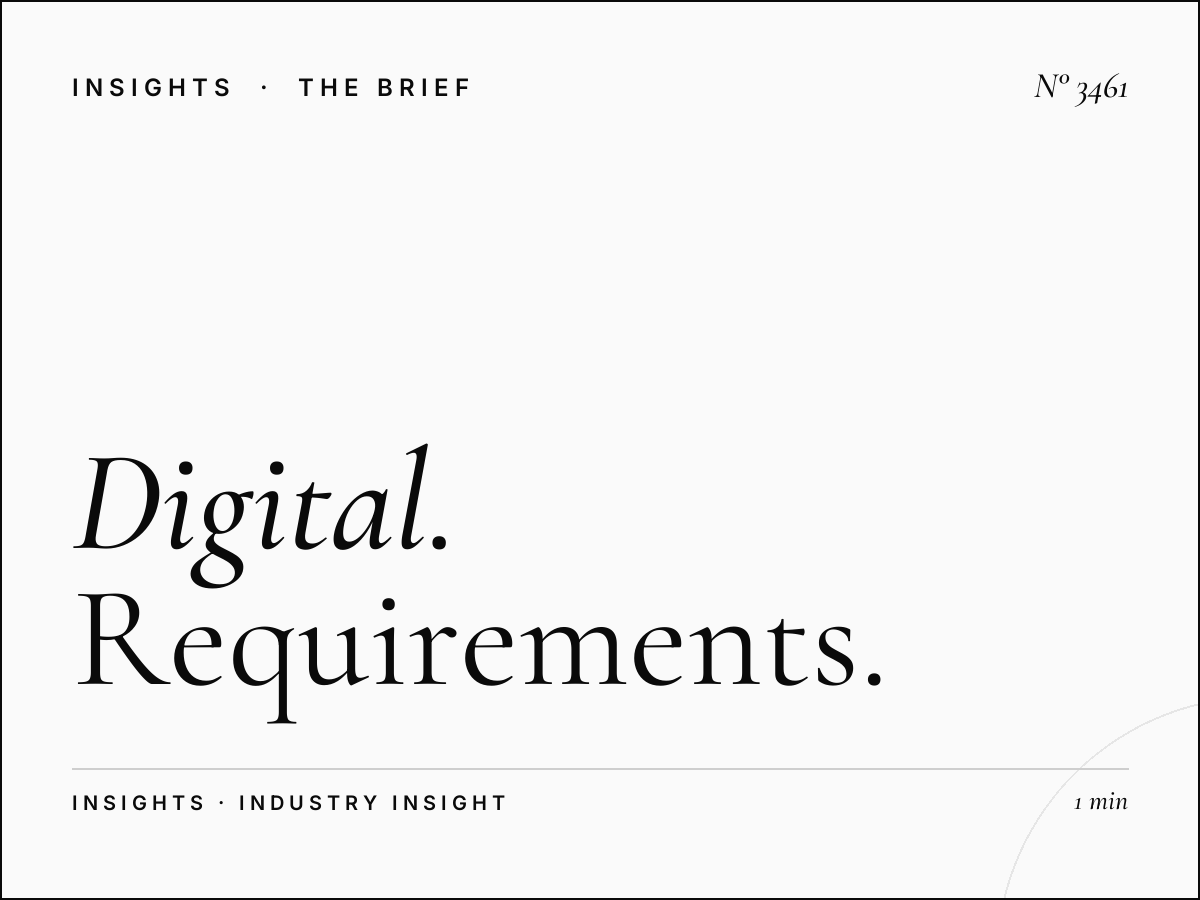 Digital Dominance Content Palm Jumeirah: Requirements