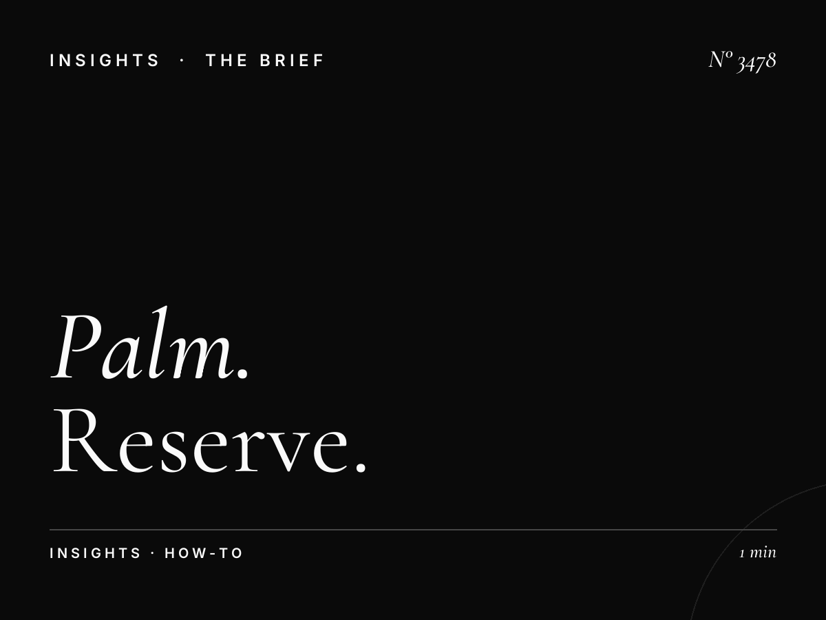 Palm Jumeirah Digital Dominance Booking: How to Reserve