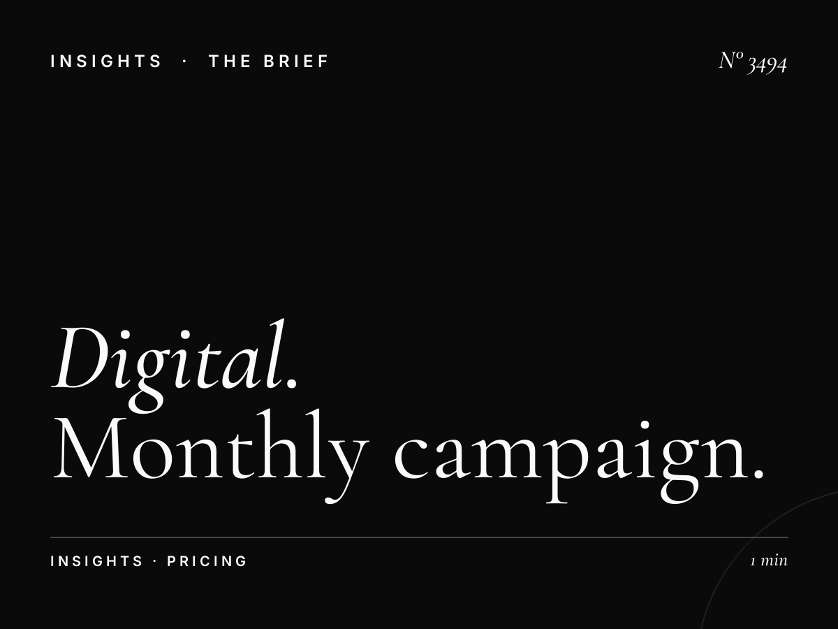 Digital Dominance Rates Palm Jumeirah: Monthly Campaign Pricing