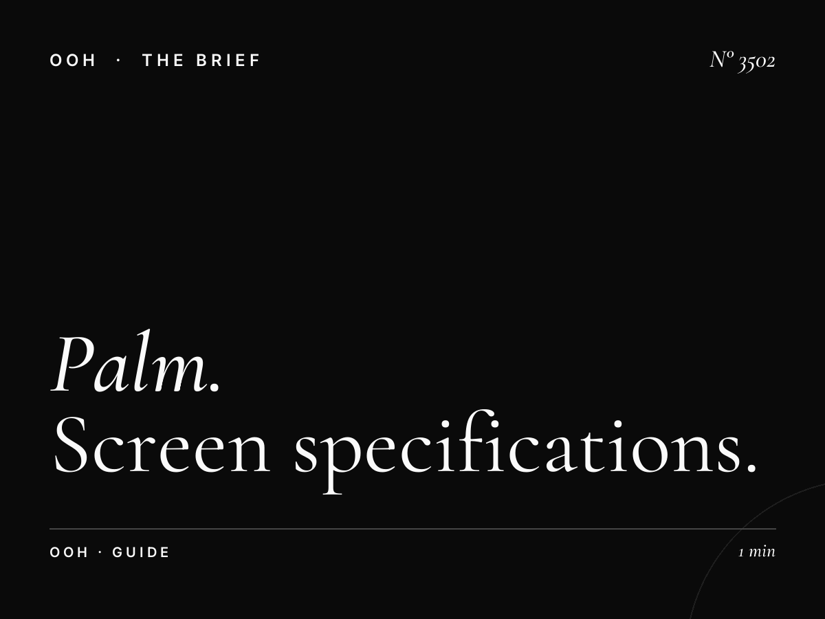 Palm Jumeirah Digital Dominance: The Complete Guide to Screen Specifications and Strategic Outdoor Advertising