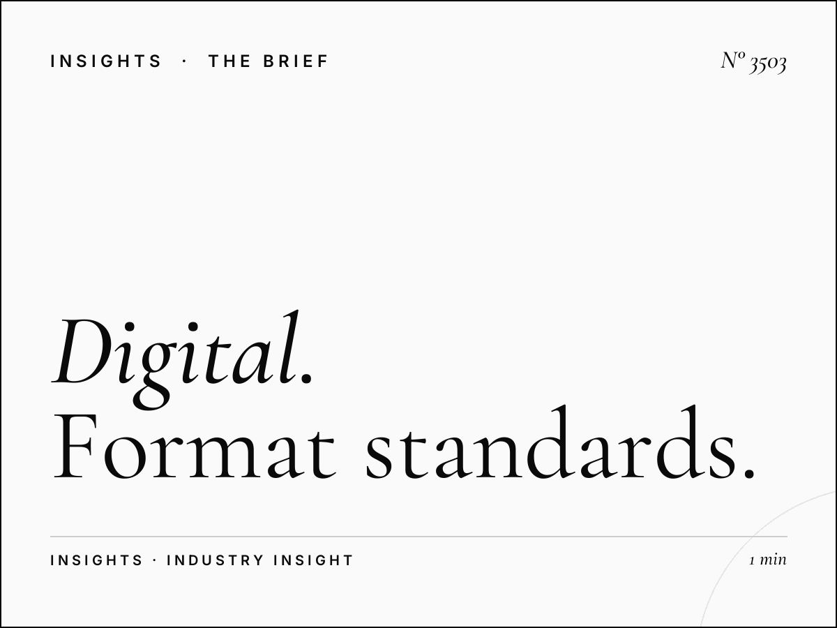 Digital Dominance Dimensions Palm Jumeirah: Format Standards