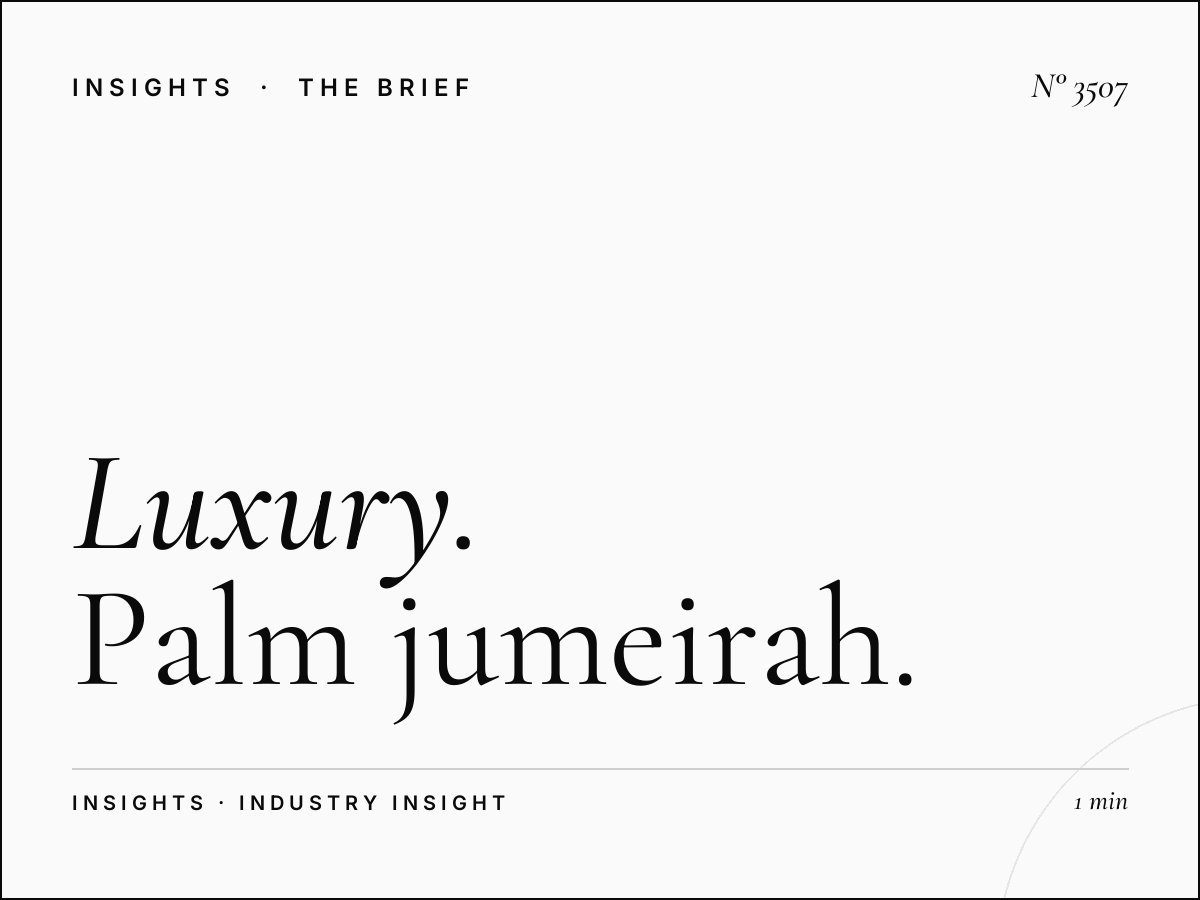 Luxury Island Design: Palm Jumeirah Digital Specifications