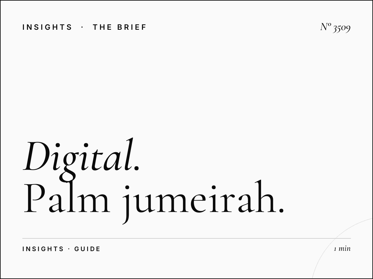 Digital Dominance Advertising Strategy: Palm Jumeirah Guide