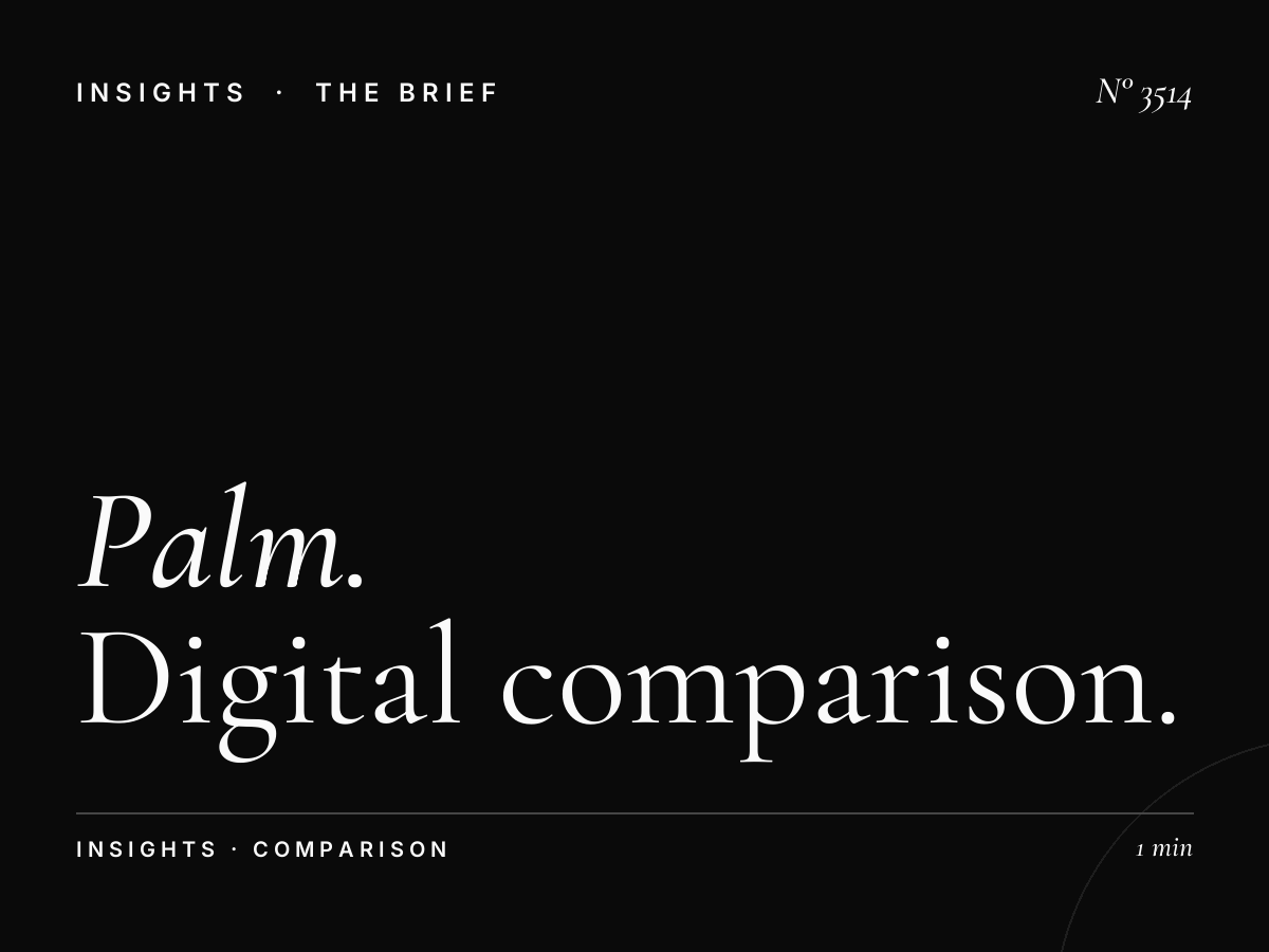Palm Jumeirah Digital Dominance vs Static: Digital Comparison