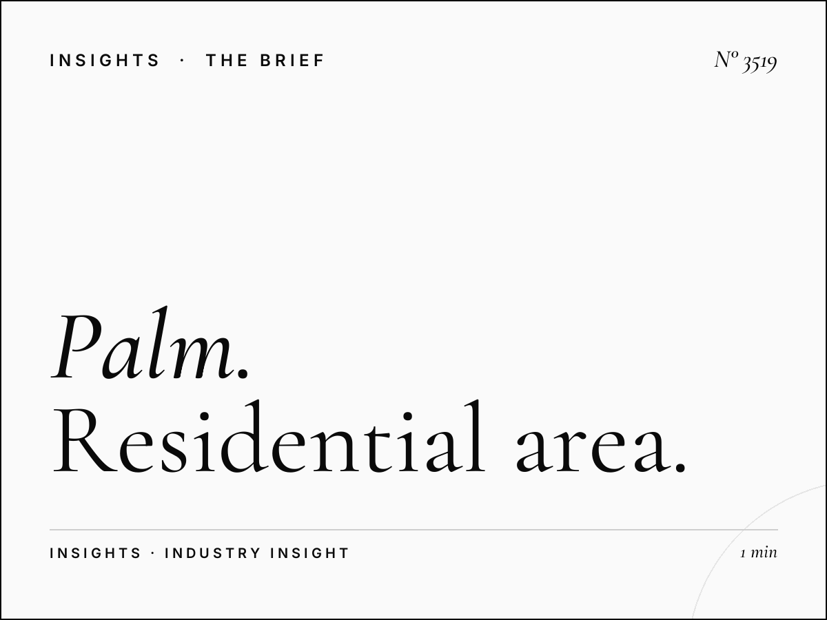 Palm Jumeirah Fronds Digital: Residential Area Advertising