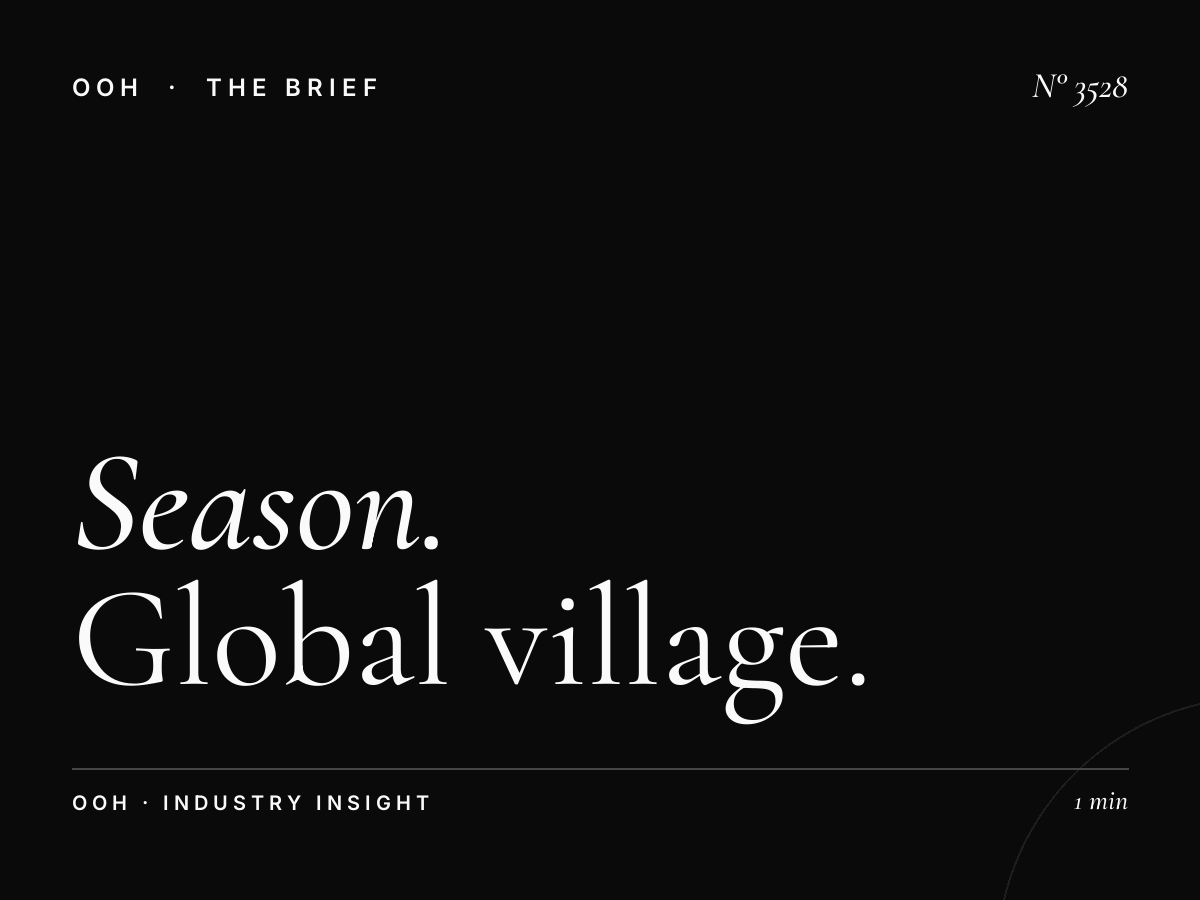 Season Peak Advertising: Global Village MBZ Static Unipole