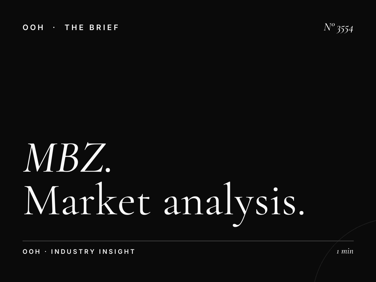 MBZ Static Unipole Global Village Competition: Market Analysis and Advertising Opportunities