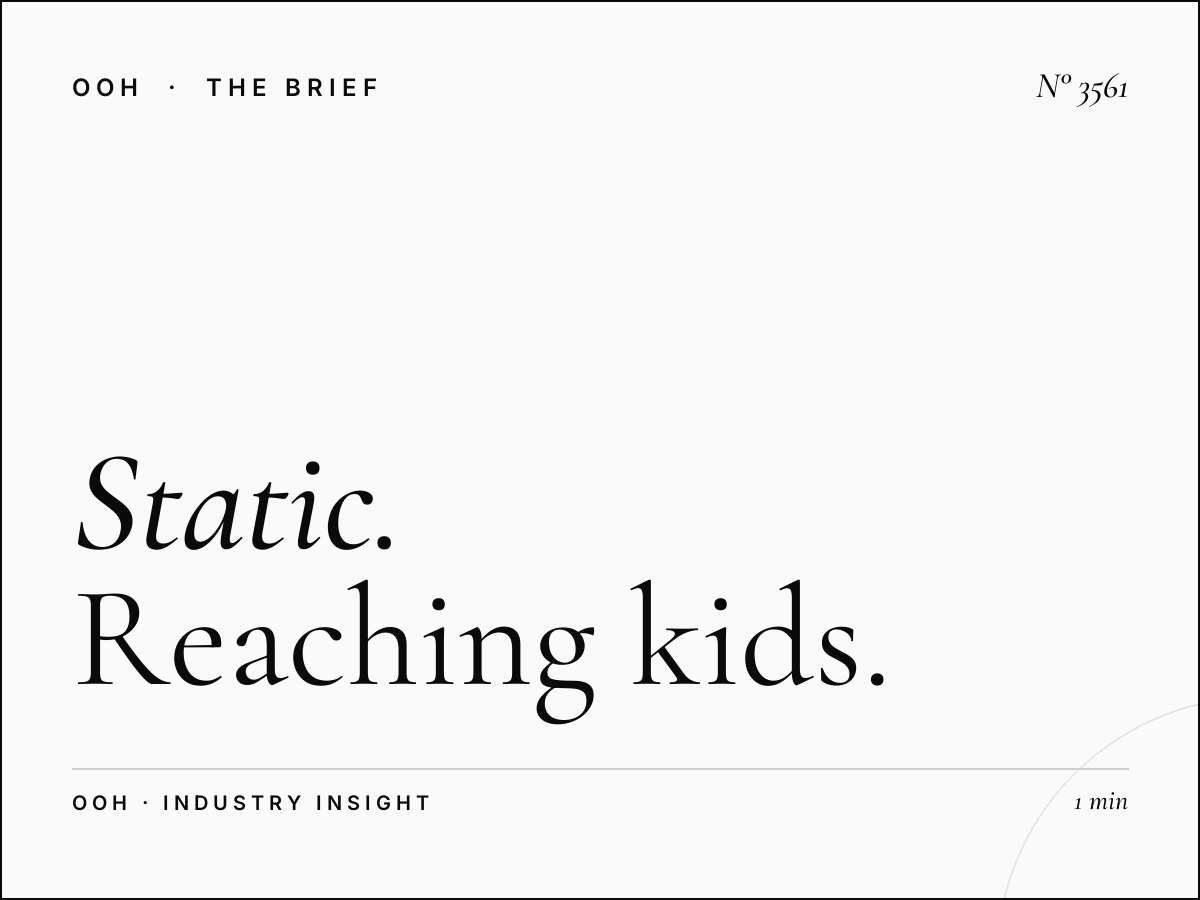 Static Unipole Family Audience Global Village: Reaching Kids and Parents Through Strategic Outdoor Advertising