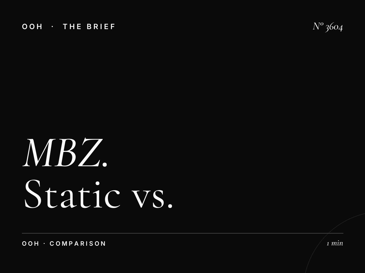 MBZ Static Unipole at Global Village: Static vs Digital Comparison
