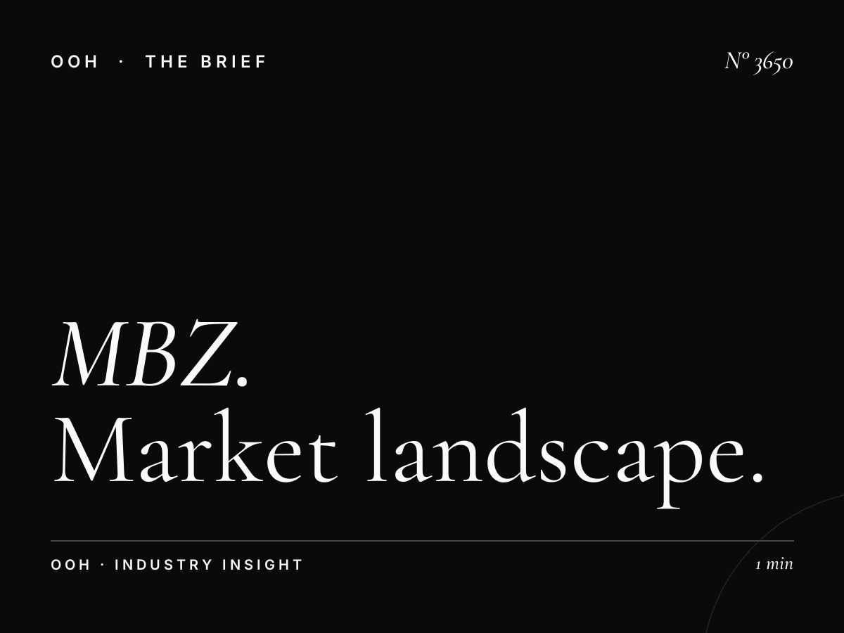 MBZ Static Unipole Competition: Market Landscape