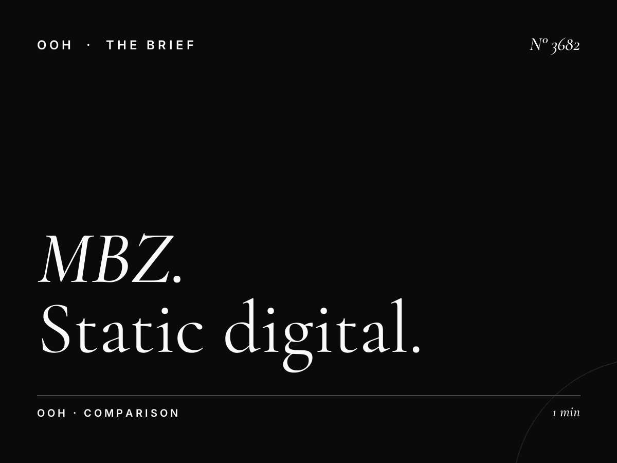 MBZ Static Unipole vs LED: Static Digital Comparison