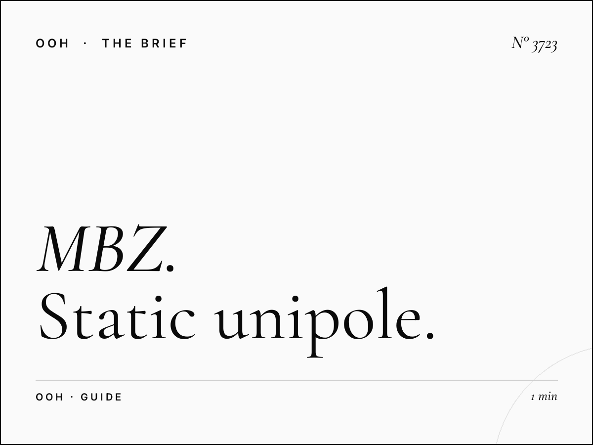 MBZ Road Billboard Cost: Static Unipole Budget Guide