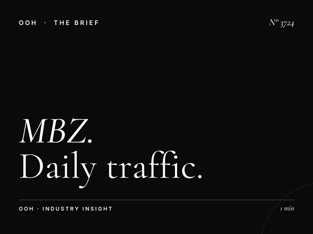 MBZ Static Unipole Reach: Daily Traffic Impressions