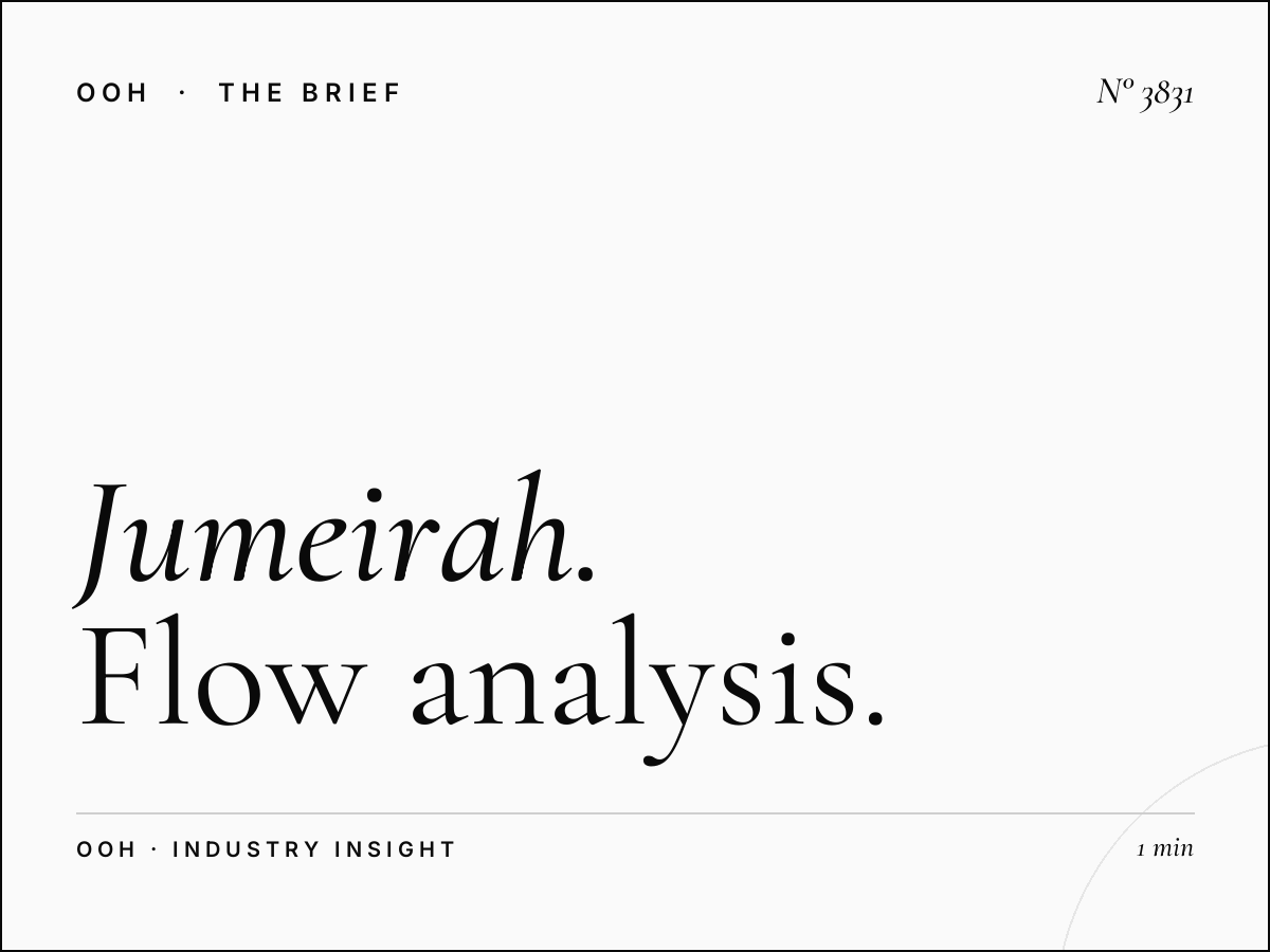 Jumeirah Road Lamp Posts Traffic: Flow Analysis