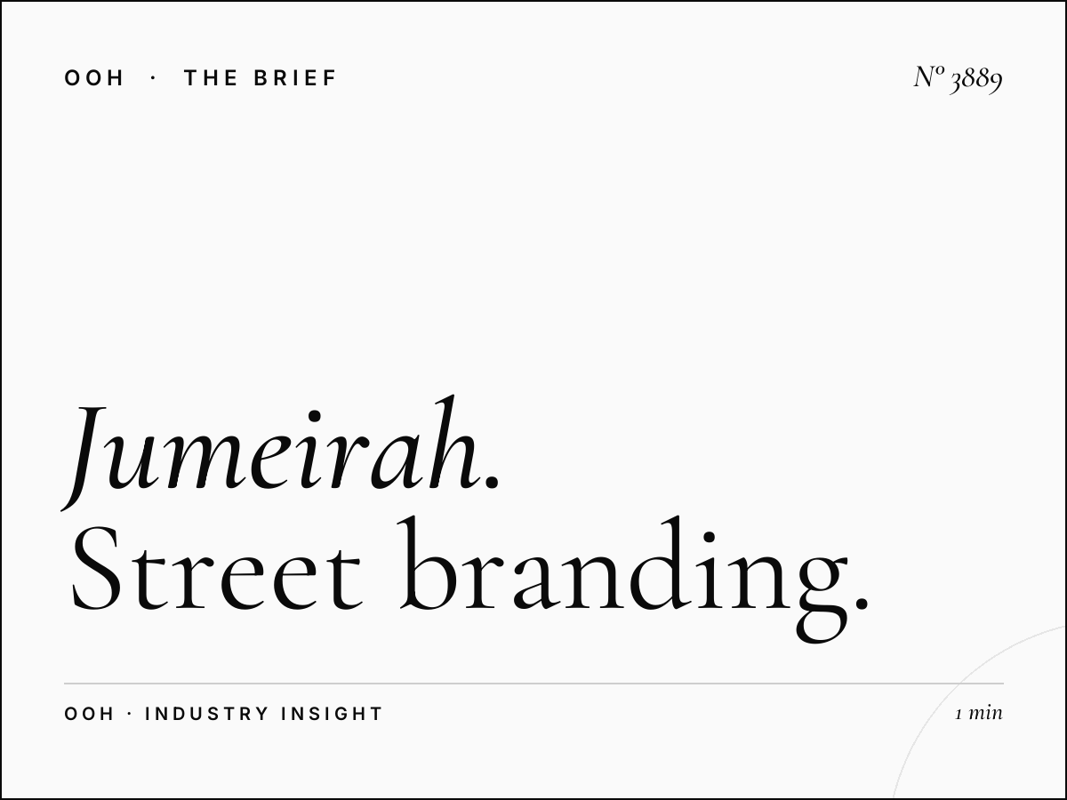 Jumeirah Road Lamp Posts Branding: Street Branding That Commands Attention in Dubai's Premium District