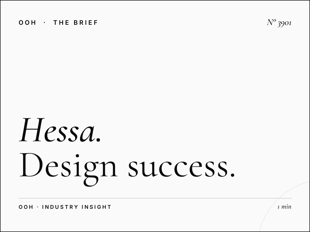 Hessa Road Mega Hoarding Creative: Design Success