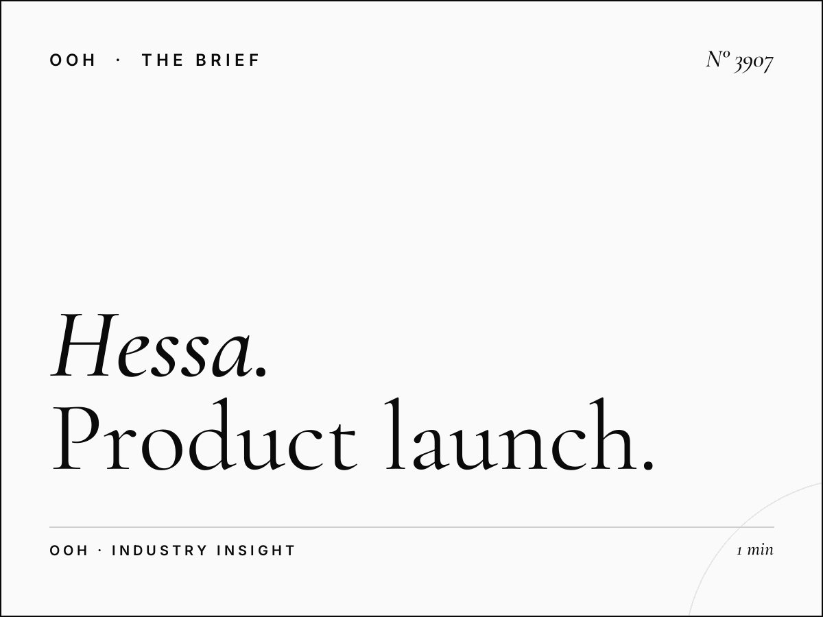 Hessa Road Mega Hoarding Launch: Product Launch Campaign