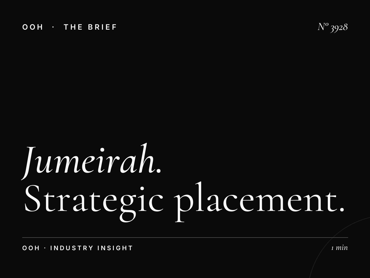 Jumeirah Road Lamp Posts Locations: Strategic Placement for Maximum Brand Impact