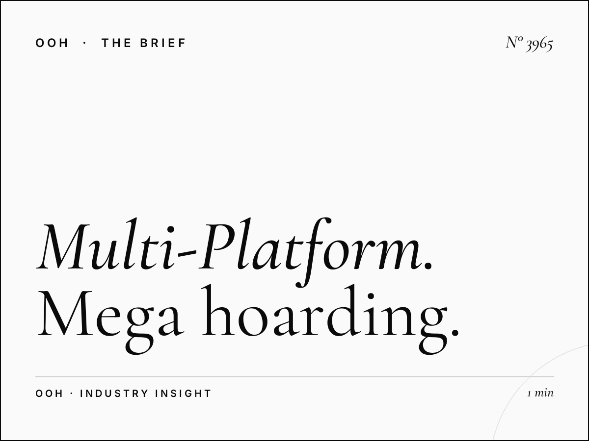 Multi-Platform Hessa Road: Mega Hoarding Campaign
