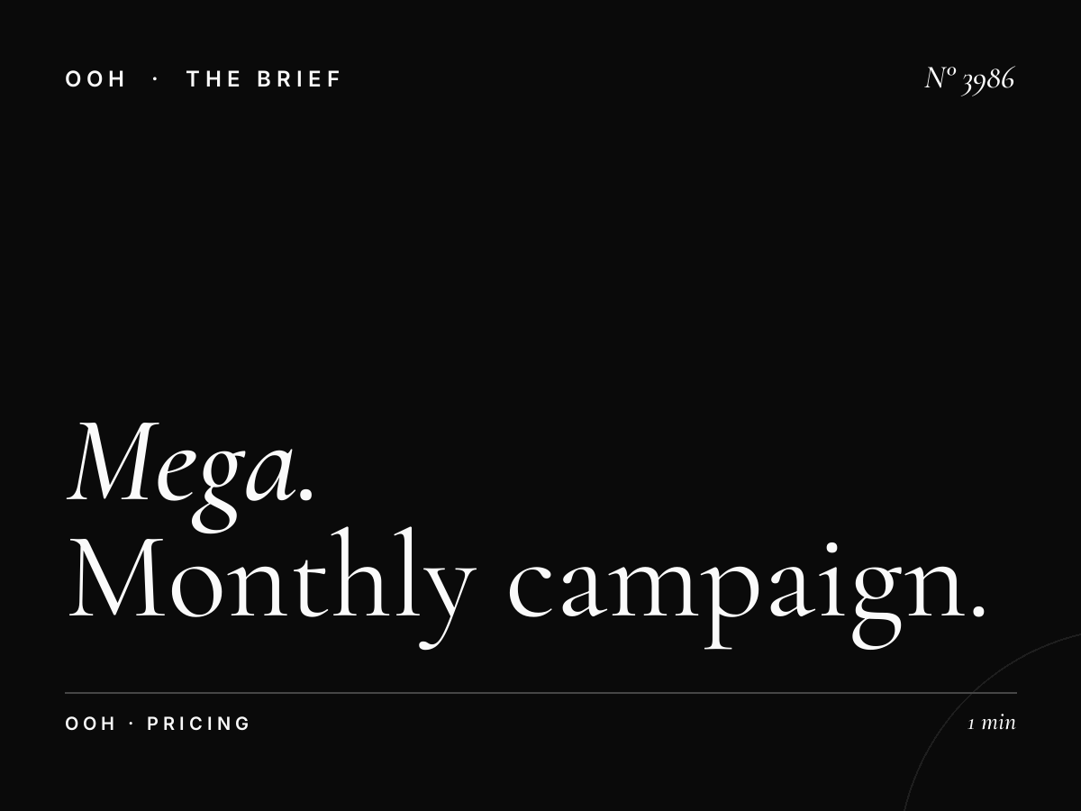 Mega Hoarding Rates Hessa Road: Monthly Campaign Pricing