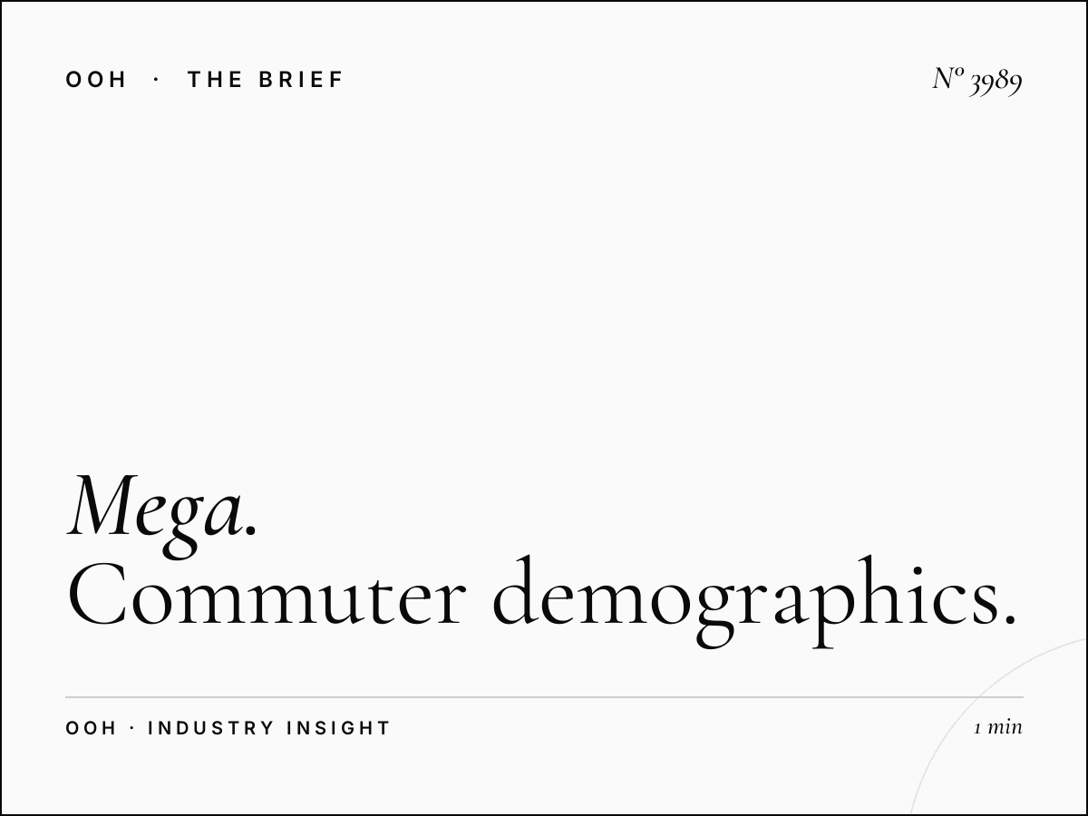 Mega Hoarding Audience Hessa Road: Commuter Demographics