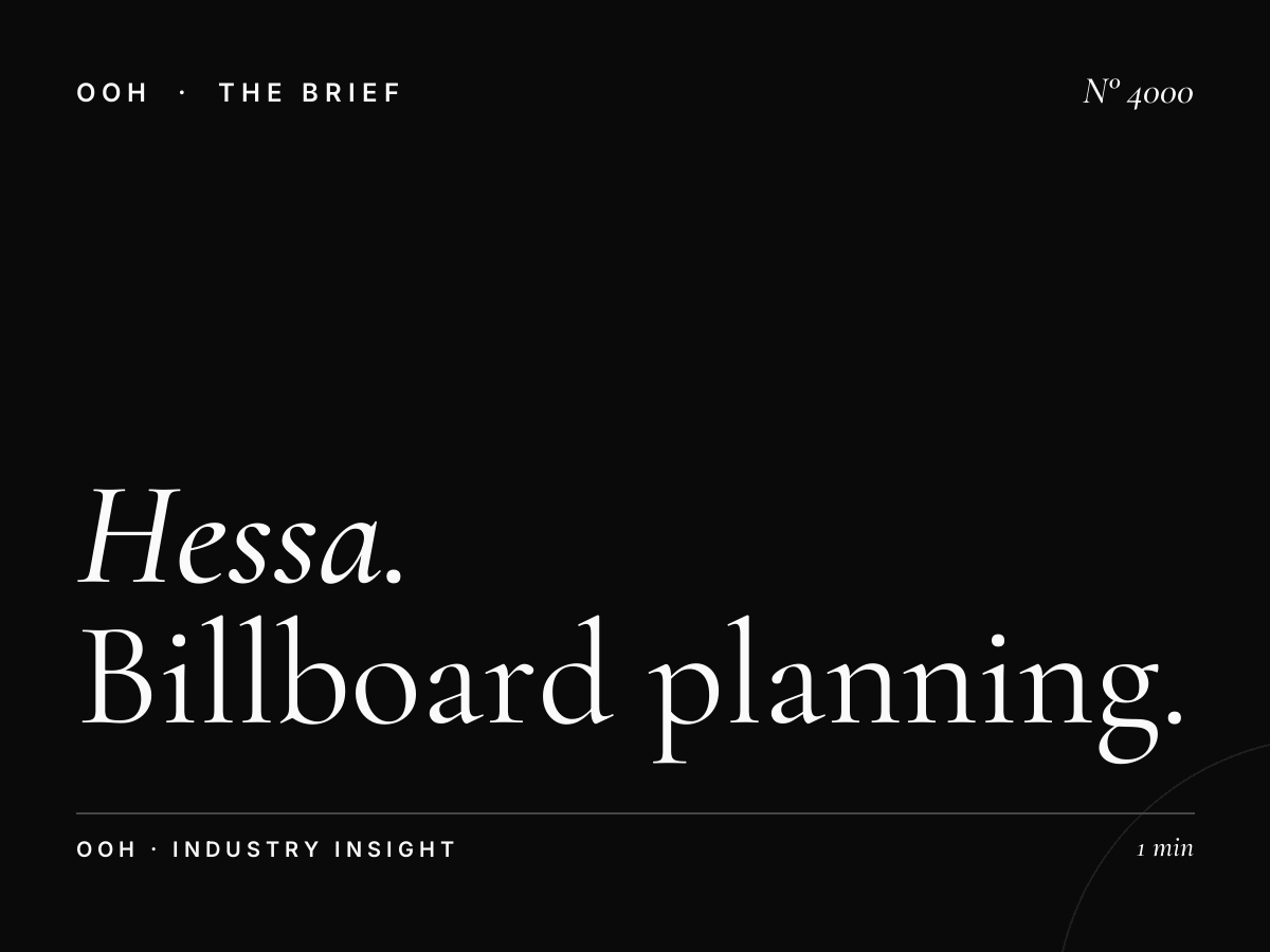 Hessa Road Mega Hoarding Campaign: Billboard Planning