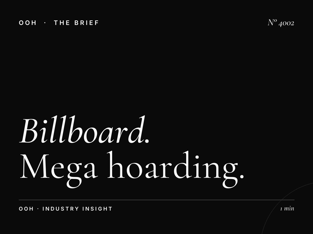 Billboard Campaign Hessa Road: Mega Hoarding Planning