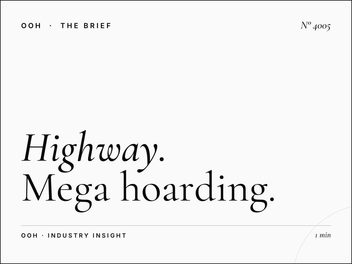 Highway Visibility Hessa Road: Mega Hoarding Effectiveness