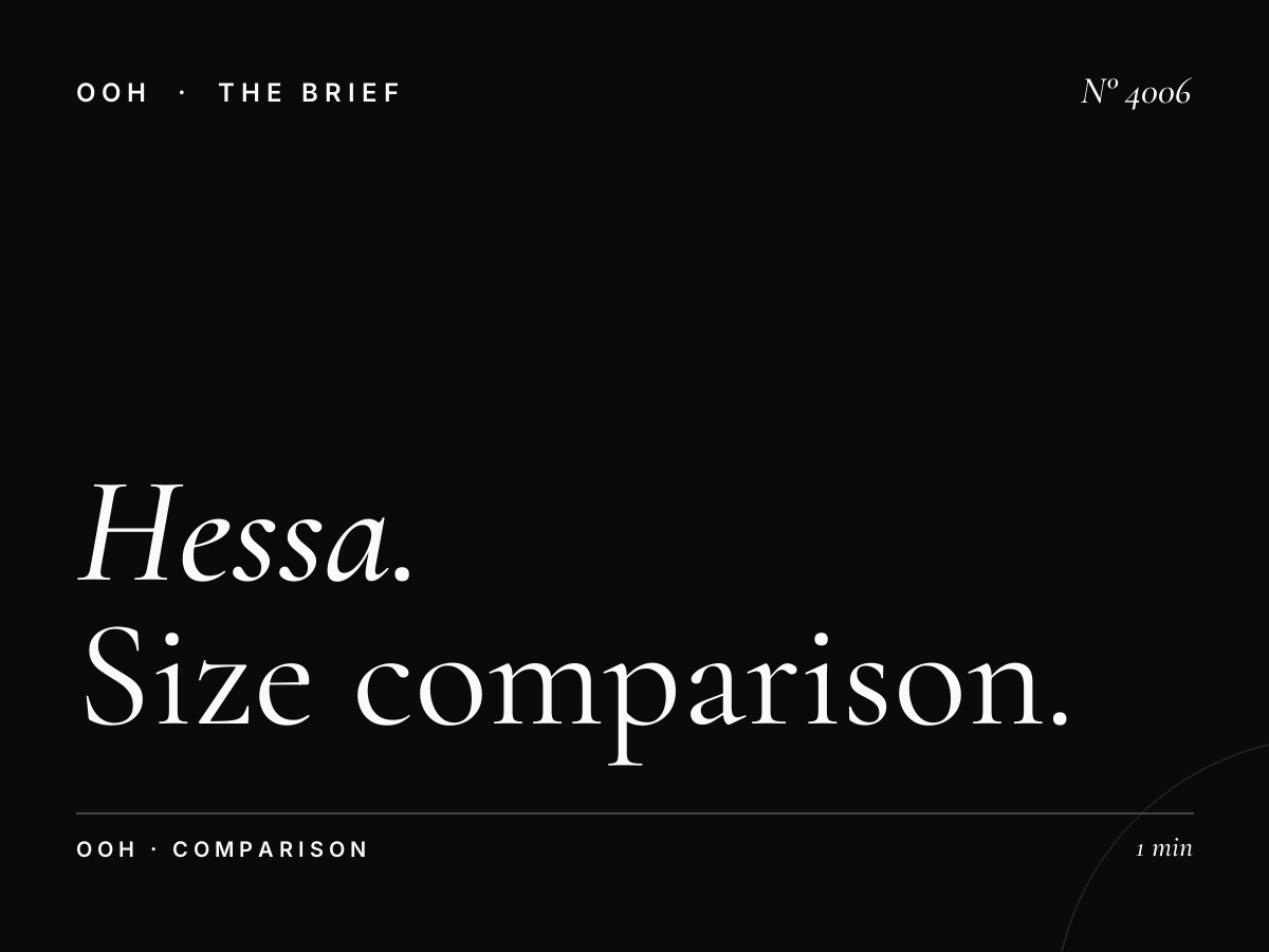 Hessa Road Mega Hoarding vs Standard: Size Comparison