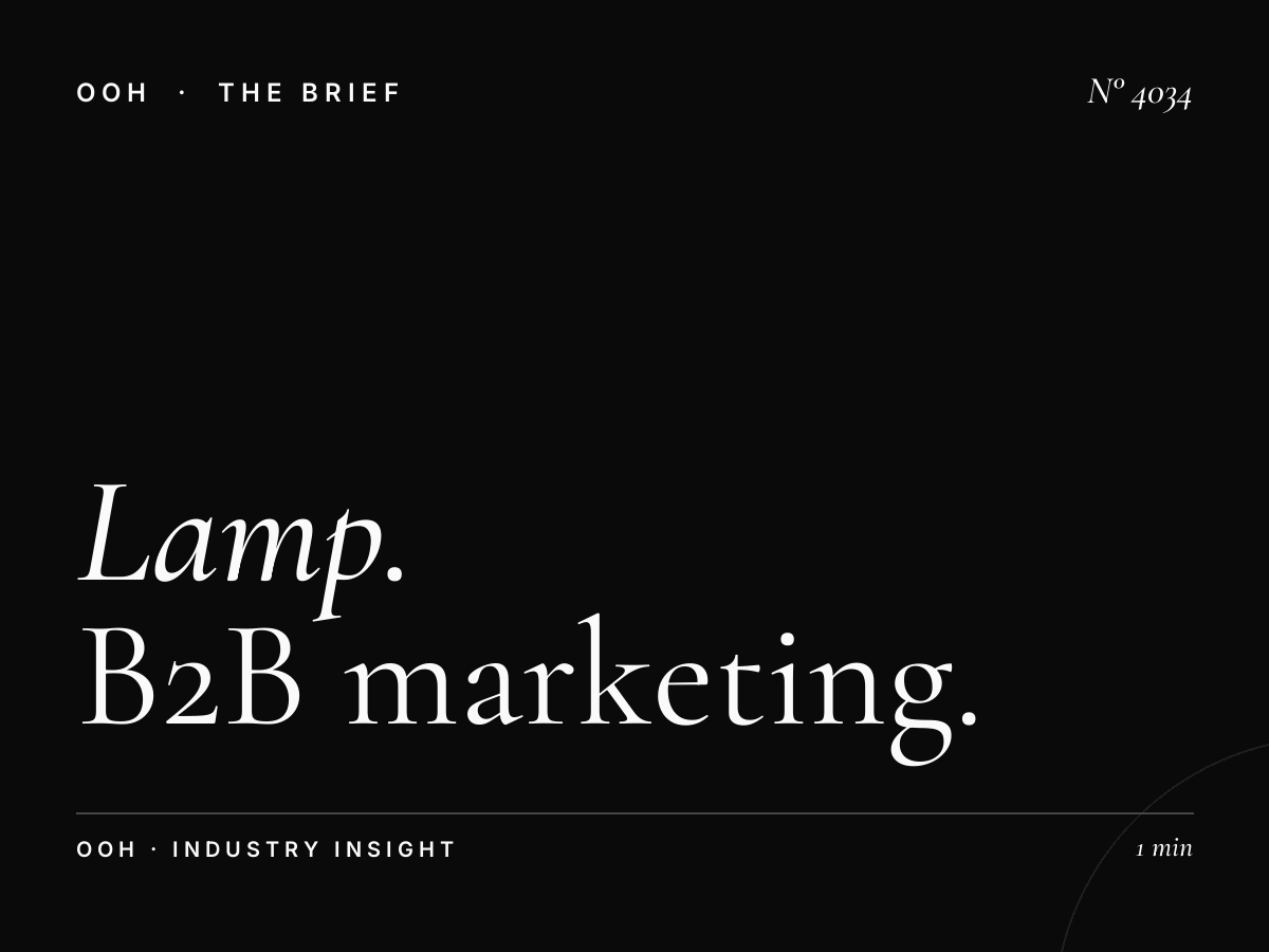 Lamp Post Corporate Audience Hessa Road: B2B Marketing That Commands Attention