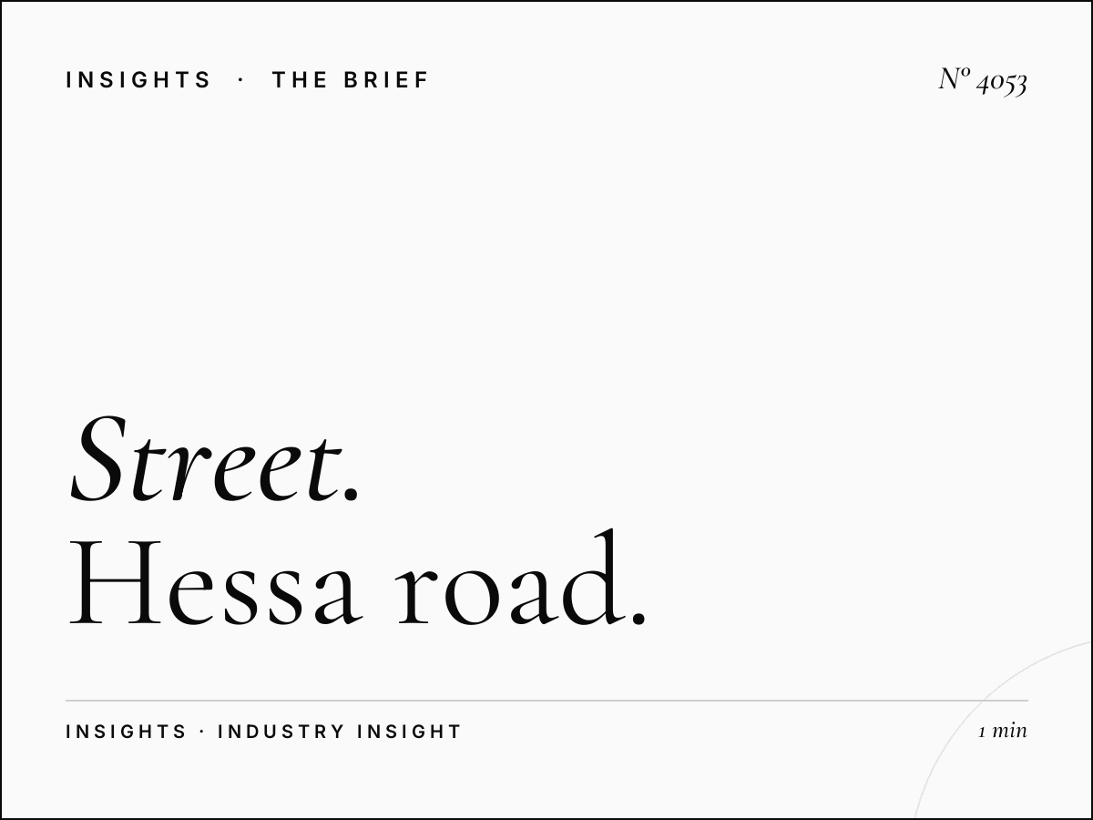 Street Level Branding: Hessa Road Awareness Strategy