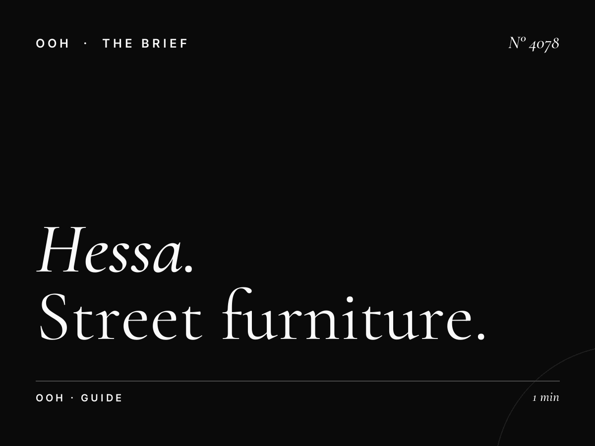 Hessa Road Lamp Posts Advertising: Complete Street Furniture Guide