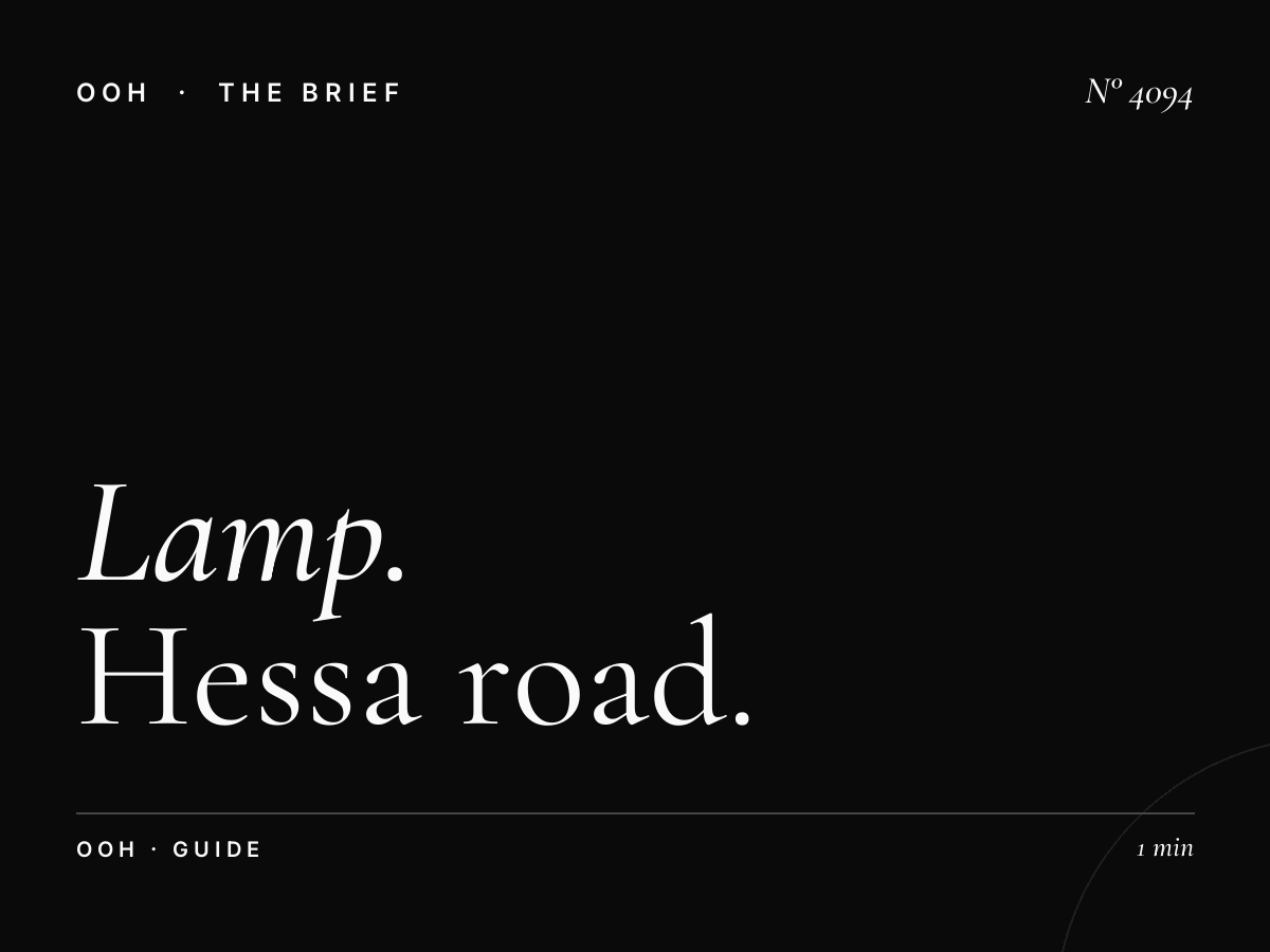 Lamp Post Advertising Strategy: Hessa Road Campaign Guide
