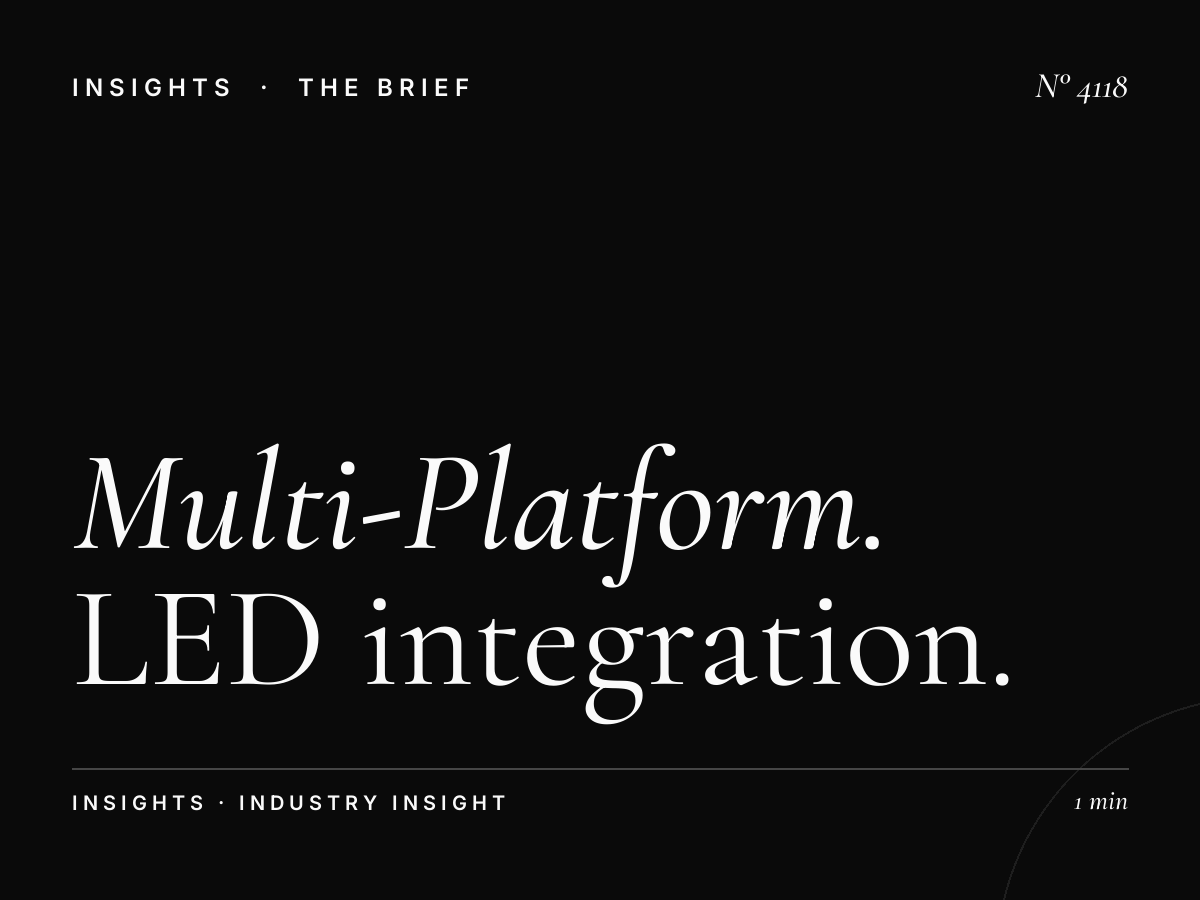 Multi-Platform Dubai Al Ain Road: LED Integration