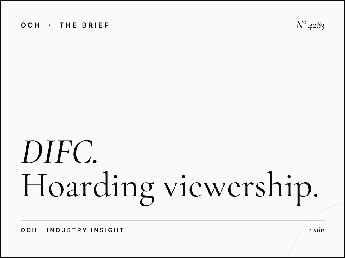 DIFC Traffic: Hoarding Viewership Statistics