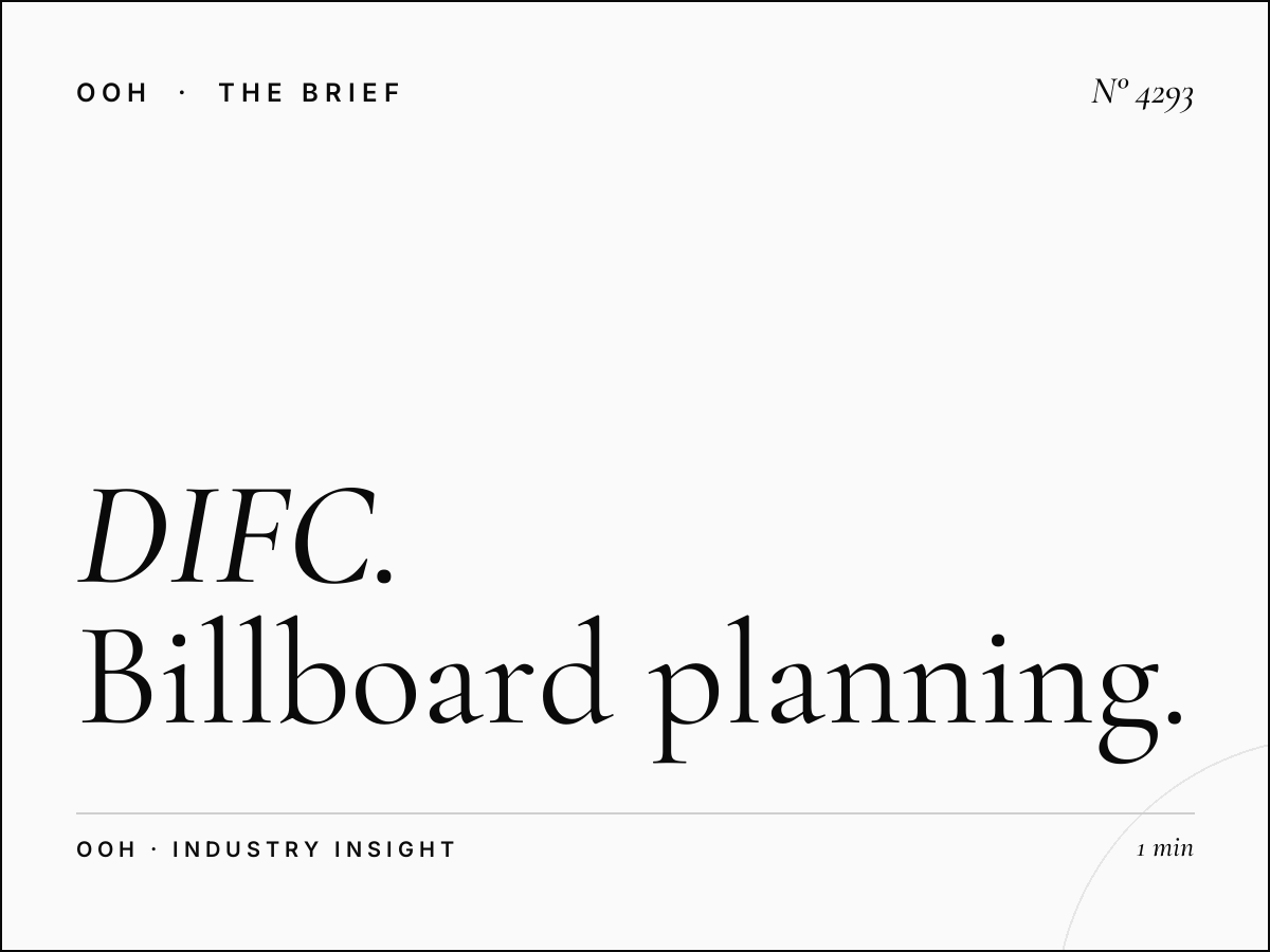 DIFC Hoarding Campaign Strategy: Billboard Planning