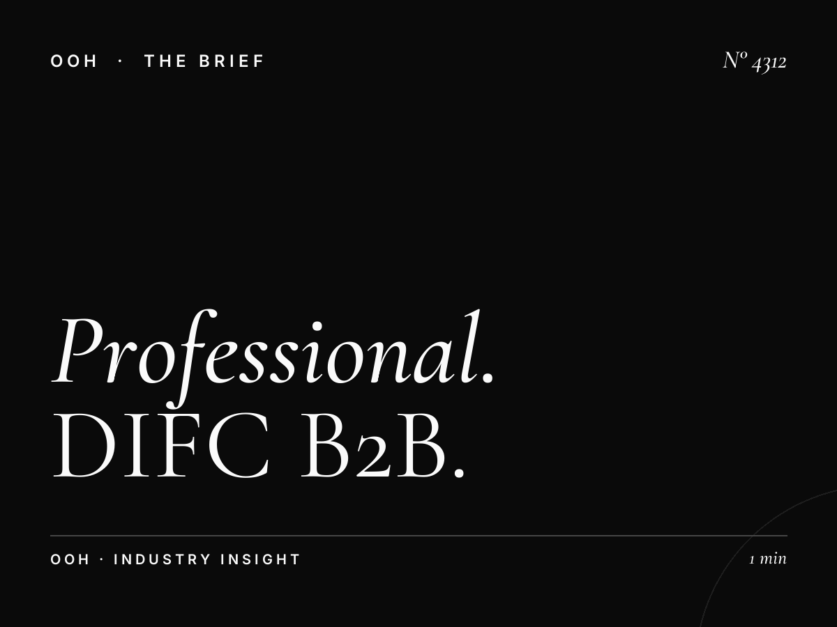 Professional Services Hoarding: DIFC B2B