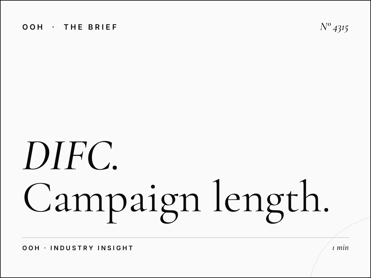 DIFC Hoarding Duration: Campaign Length Options