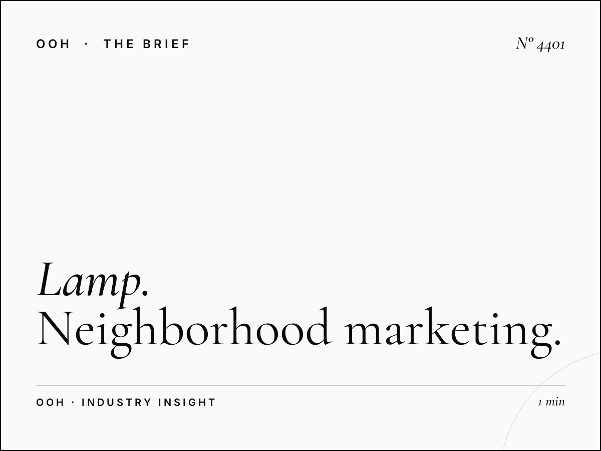 Lamp Post Community City Walk: Neighborhood Marketing That Connects at Street Level