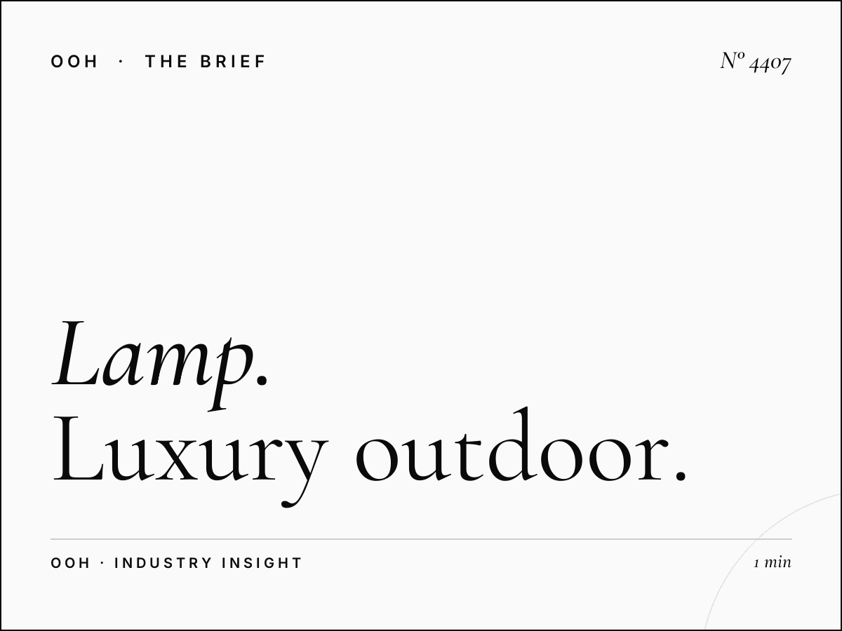 Lamp Post Upscale Visitors City Walk: Luxury Outdoor Advertising That Commands Attention