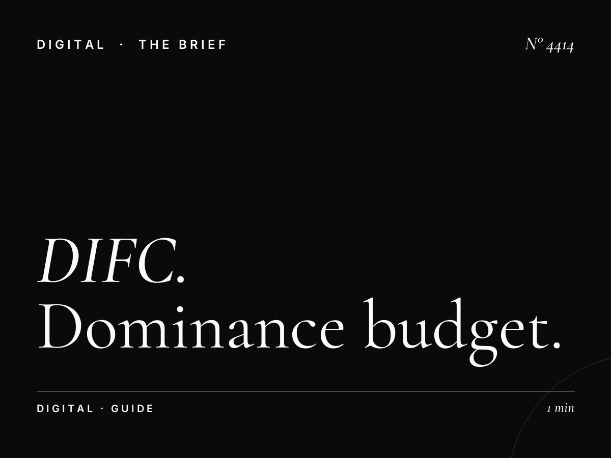 DIFC Digital Advertising Cost: Dominance Budget Guide