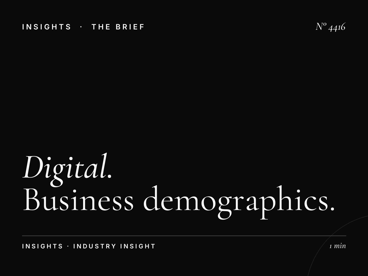 Digital Dominance Audience DIFC: Business Demographics