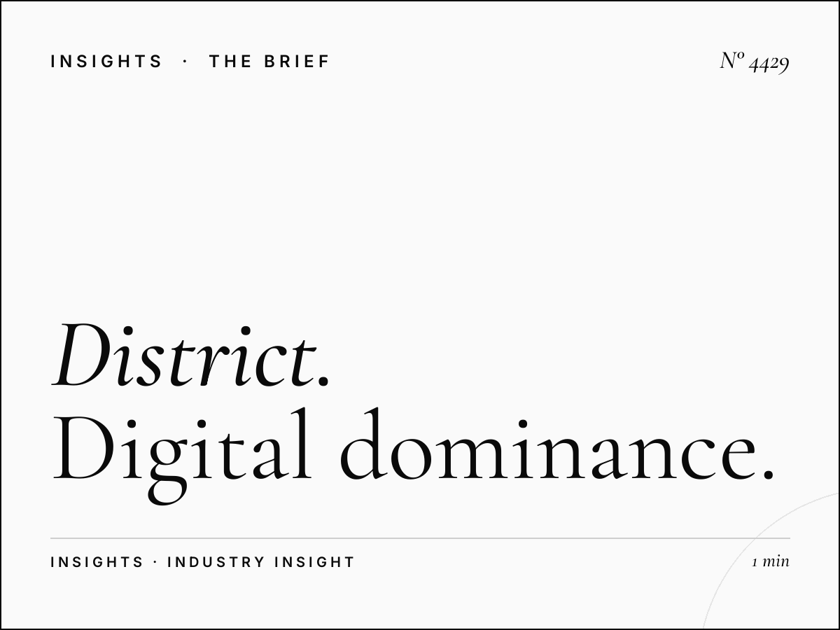 District Campaign DIFC: Digital Dominance Planning