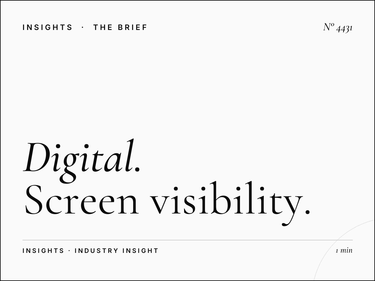 Digital Dominance Impact DIFC: Screen Visibility